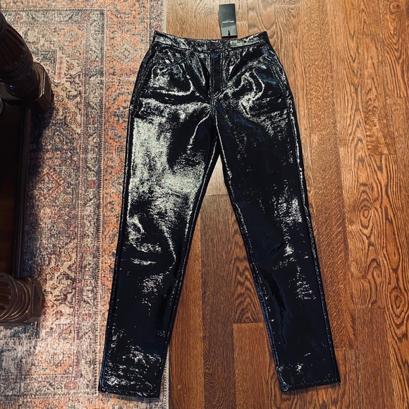 SAINT LAURENT Vinyl Trousers ✨NWT✨ - Picture 6 of 8